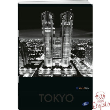 Zeszyt A5 80k linia okładka miękka CITIES BY NIGHT EL-M1-080-LA5 ELISA