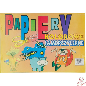 Zeszyt papierów kolorowych samoprzylepnych C4 POLIGRAF