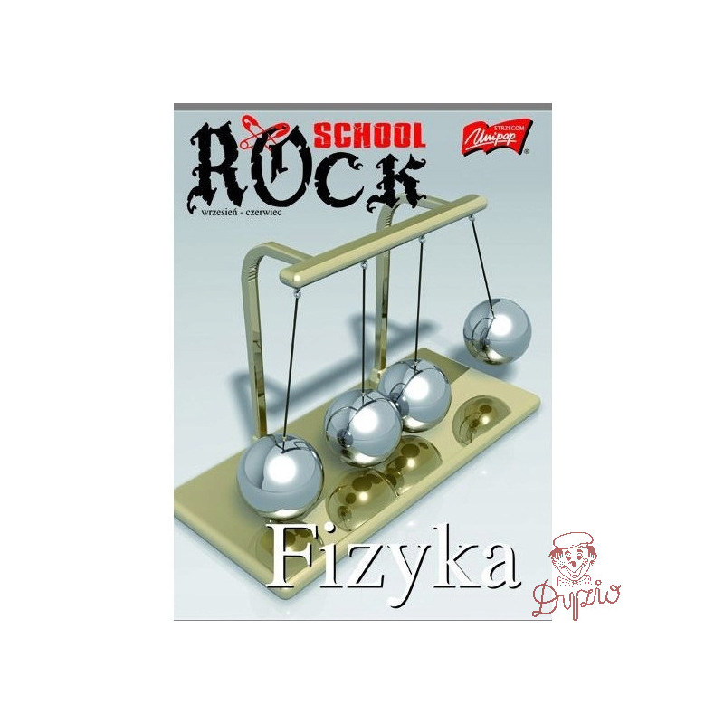 Zeszyt A5 60k kratka FIZYKA laminowany kratka UNIPAP