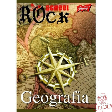 Zeszyt A5 60k kratka GEOGRAFIA laminowany UNIPAP