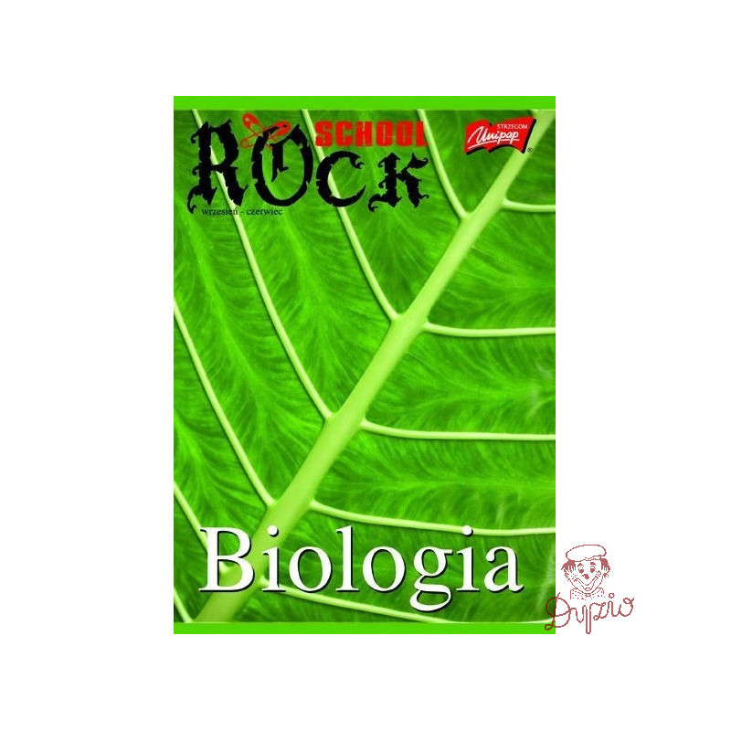 Zeszyt A5 60k kratka BIOLOGIA laminowany UNIPAP