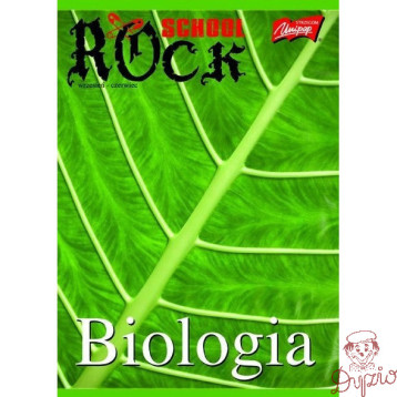 Zeszyt A5 60k kratka BIOLOGIA laminowany UNIPAP