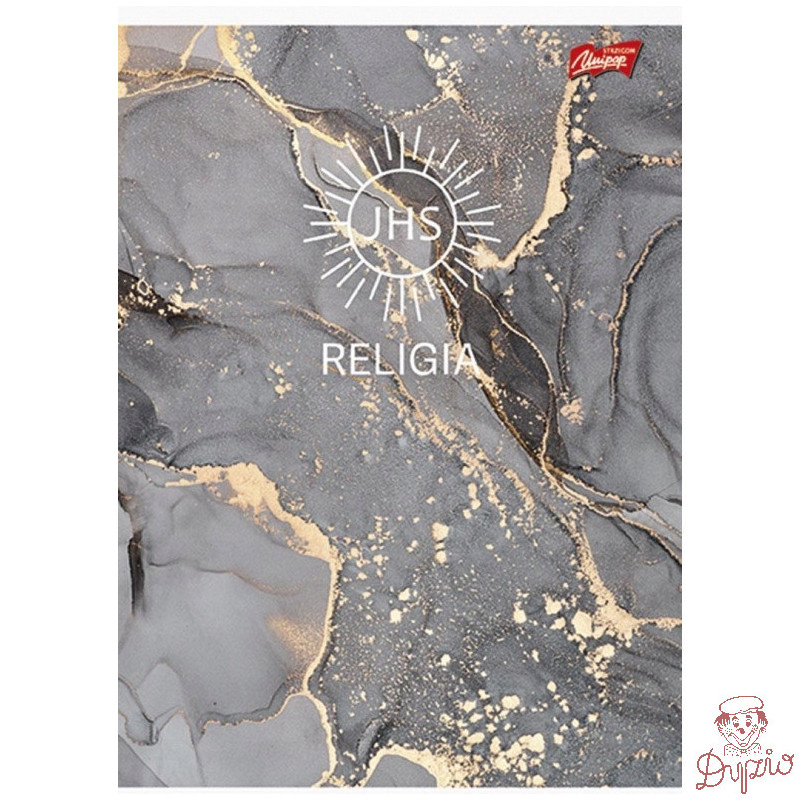 Zeszyt A5 60k kratka cień RELIGIA laminowany UNIPAP
