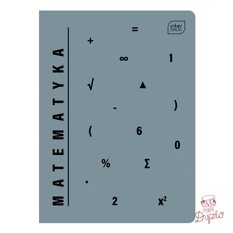 Zeszyt A5 60k kratka 70g PP MATEMATYKA INTERDRUK