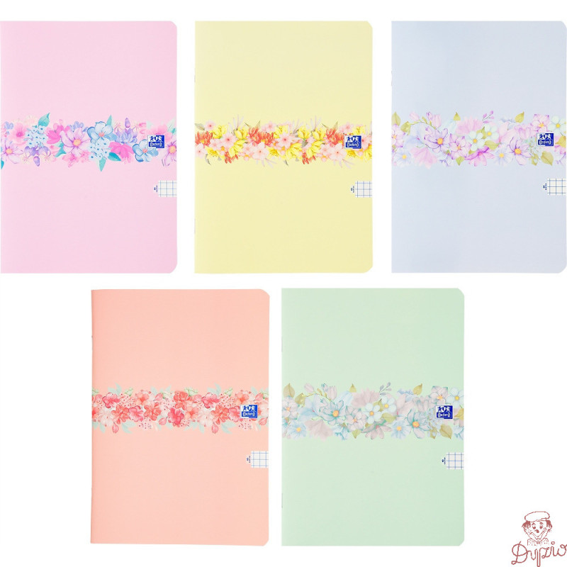 Zeszyt A4 60k kratka margines FLOWERS 400181451 OXFORD