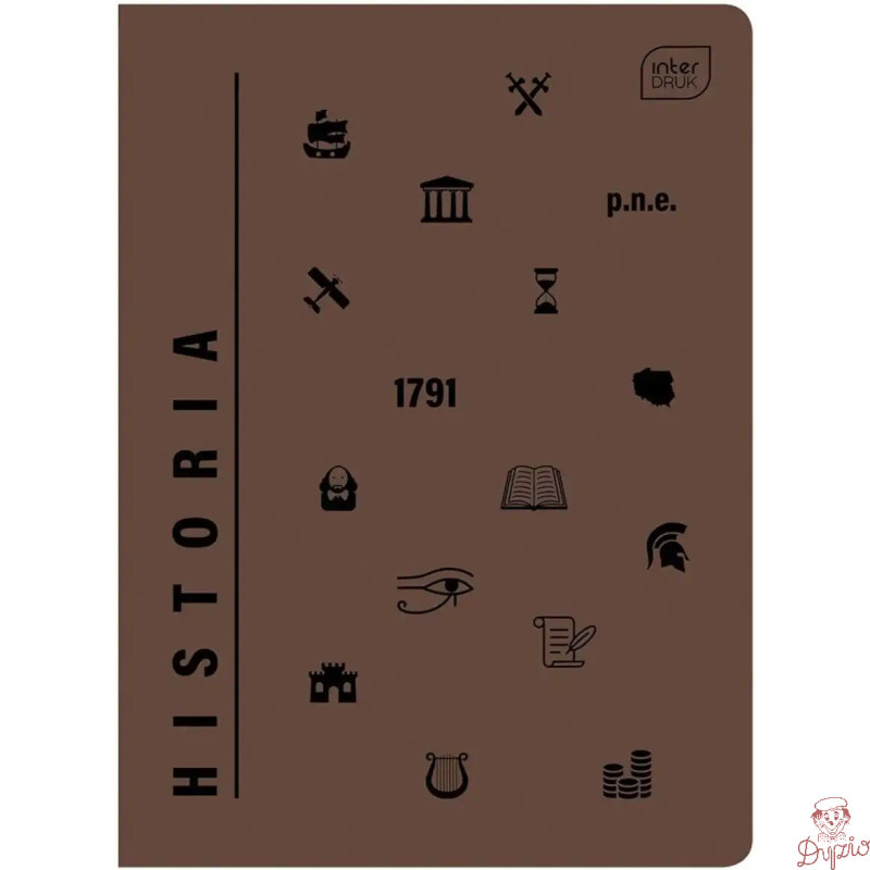 Zeszyt A5 60k kratka HISTORIA INTERDRUK