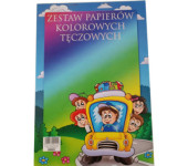Zeszyt papierów kolorowych A5 8k TĘCZA 000121