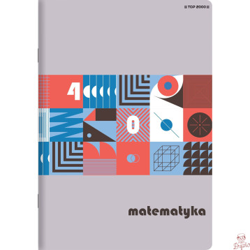 Zeszyt A5 60k kratka 70g ze ściągami MATEMATYKA 400169455 TOP 2000