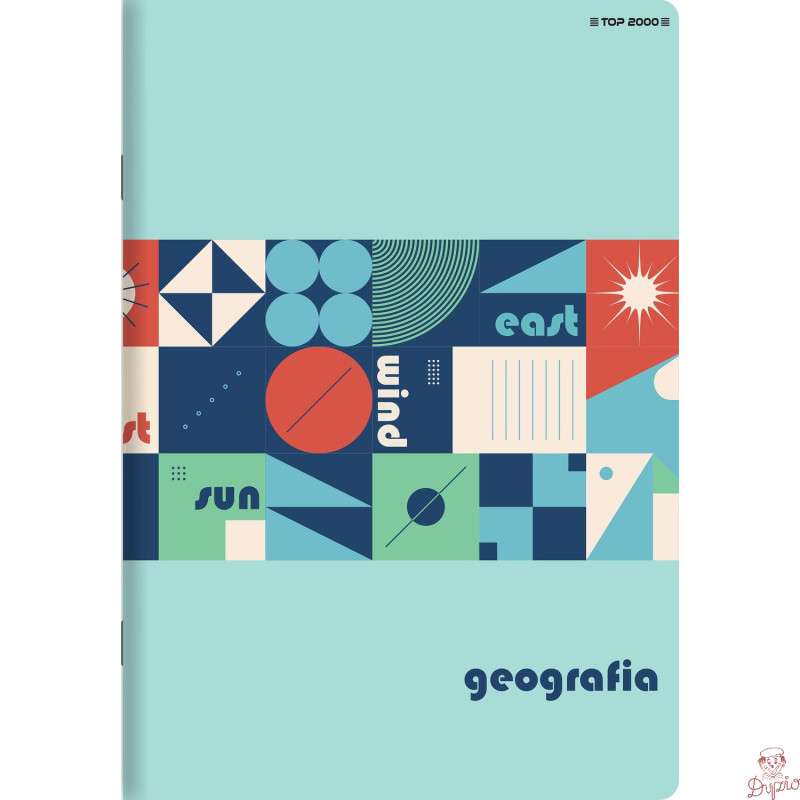 Zeszyt A5 60k kratka 70g ze ściągami GEOGRAFIA 400169461 TOP 2000
