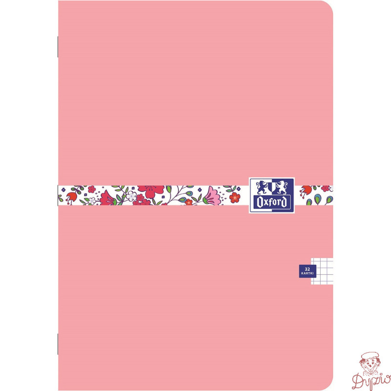 Zeszyt A5 32k kratka 90g FLORAL 400150841 OXFORD