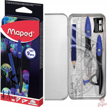Zestaw geometryczny DEEPSEA 9 elementów 981834 MAPED