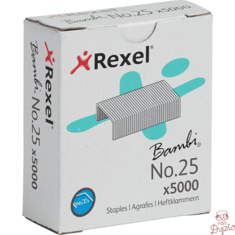 Zszywki nr.25 (4mm) 5000szt. 5025 REXEL