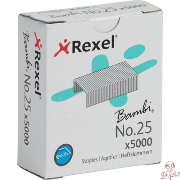 Zszywki nr.25 (4mm) 5000szt. 5025 REXEL