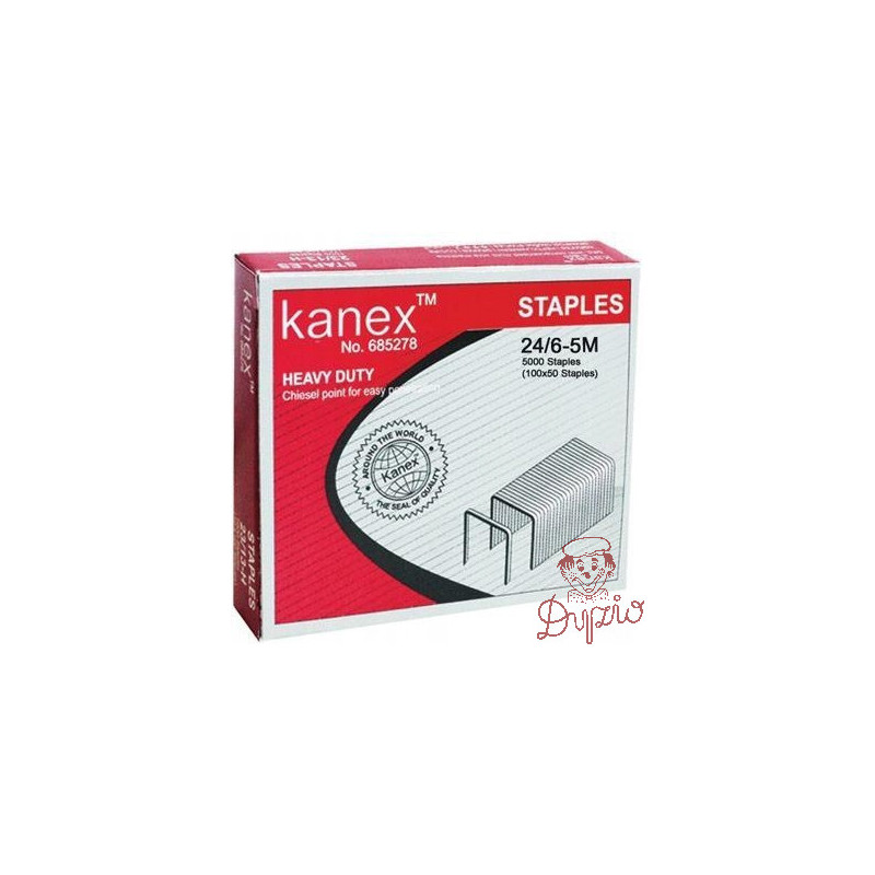 Zszywki 24/6-5M KANEX NO.24/6-5M