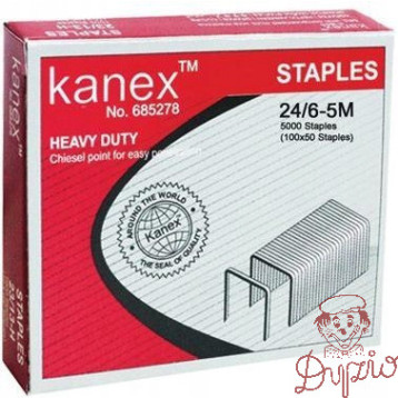 Zszywki 24/6-5M KANEX NO.24/6-5M