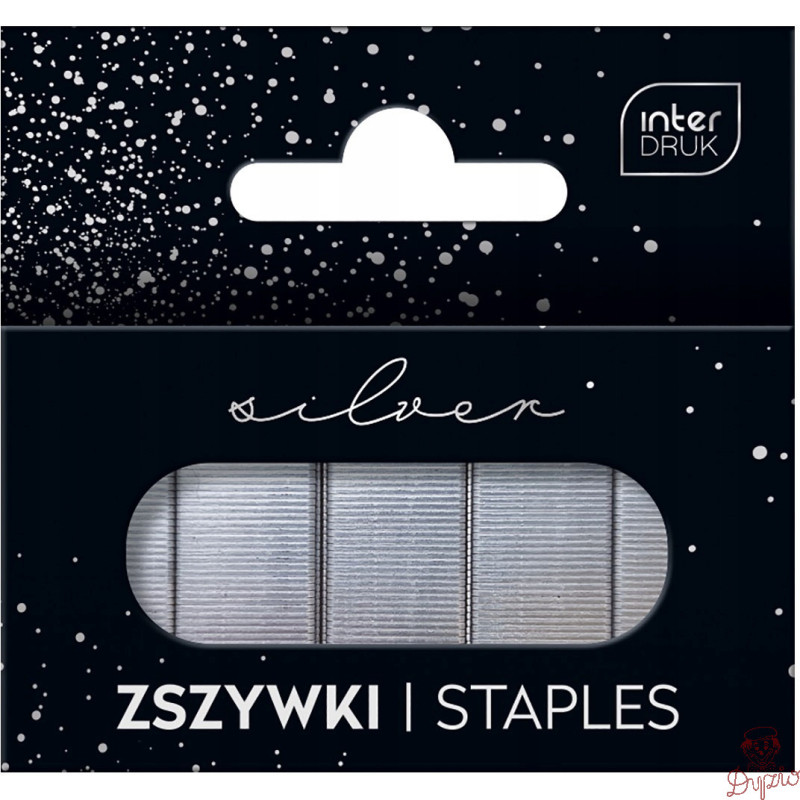 Zszywki 24/6 SILVER 1000szt. INTERDRUK