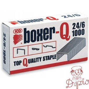 Zszywki SAX 24/6-1000 galwanizowane BOXER SAXB24/6