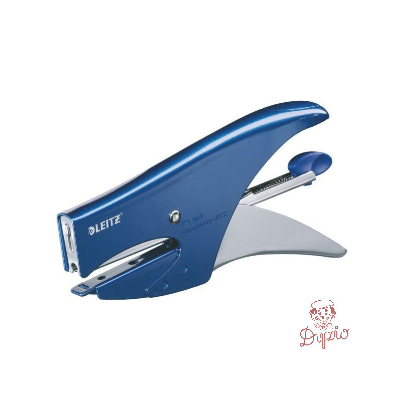 Zszywacz nożycowy metaliczny niebieski (No 8) 15 kartek 55470033