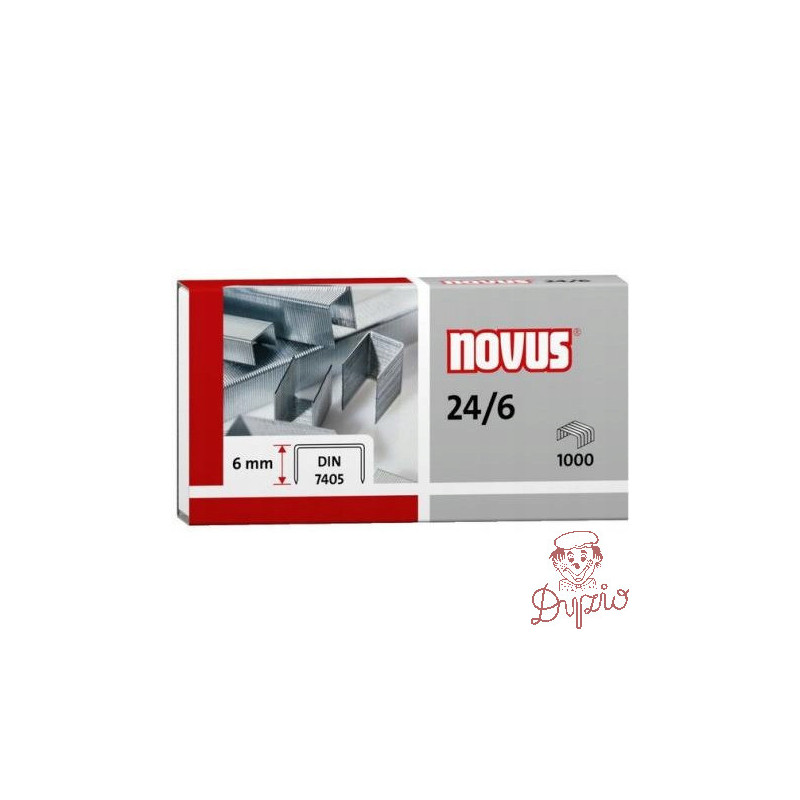 Zszywki NOVUS 24/6 DIN 1000szt. 040-0158