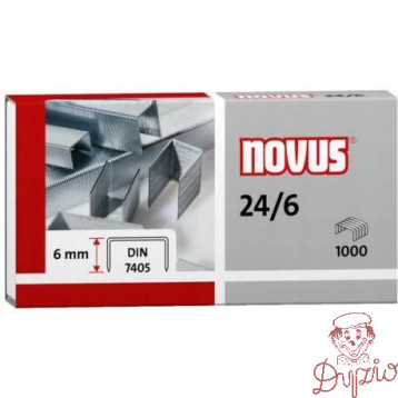 Zszywki NOVUS 24/6 DIN 1000szt. 040-0158