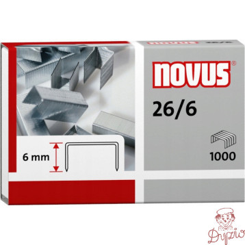 Zszywki 26/6 NOVUS (1000szt) 040-0056