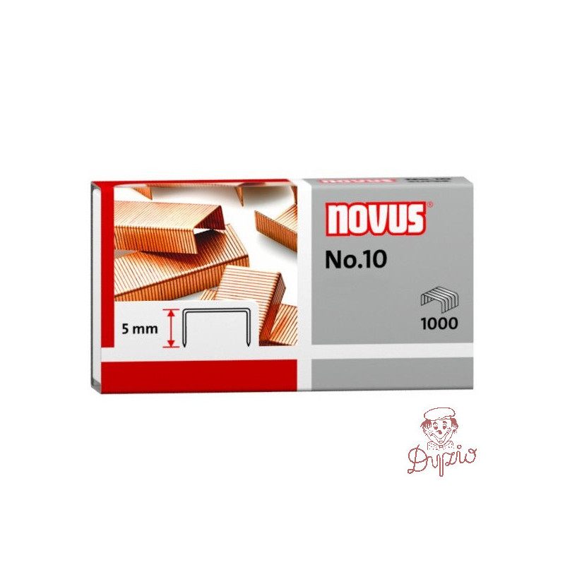 Zszywki miedziowane nr10 1000szt NOVUS 040-0207