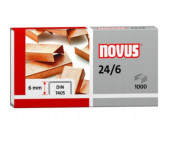 Zszywki miedziowane 24/6 1000szt NOVUS 040-0206