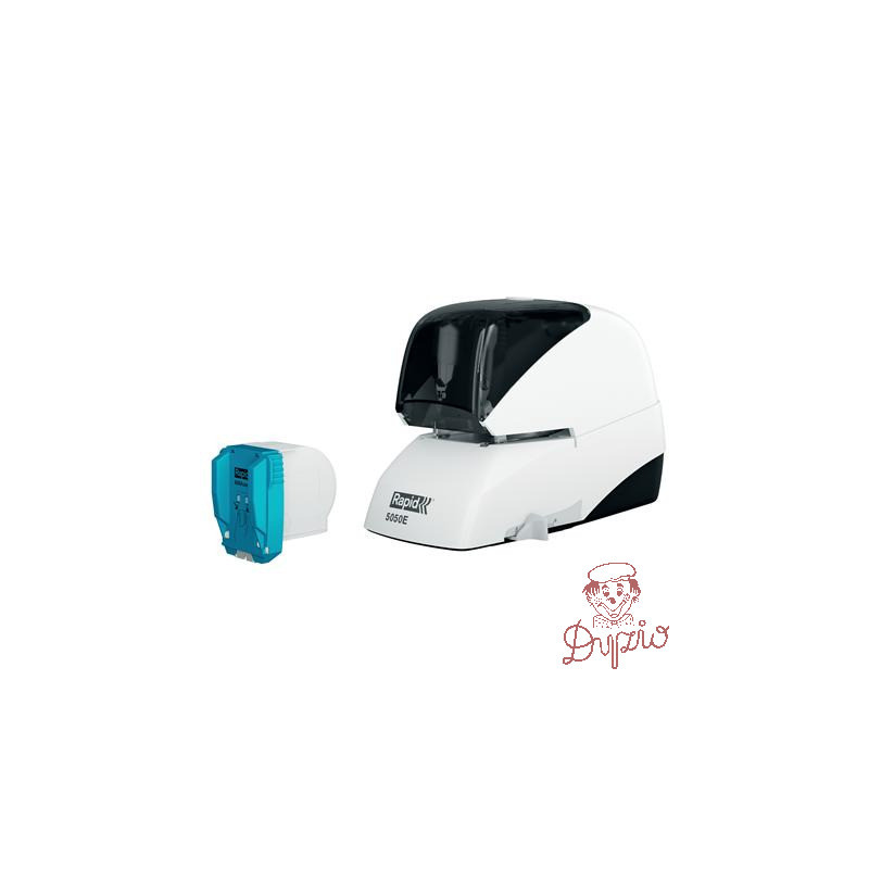 Zszywacz elektryczny Supreme 5050e biało-czarny 50 kartek RAPID 20993212