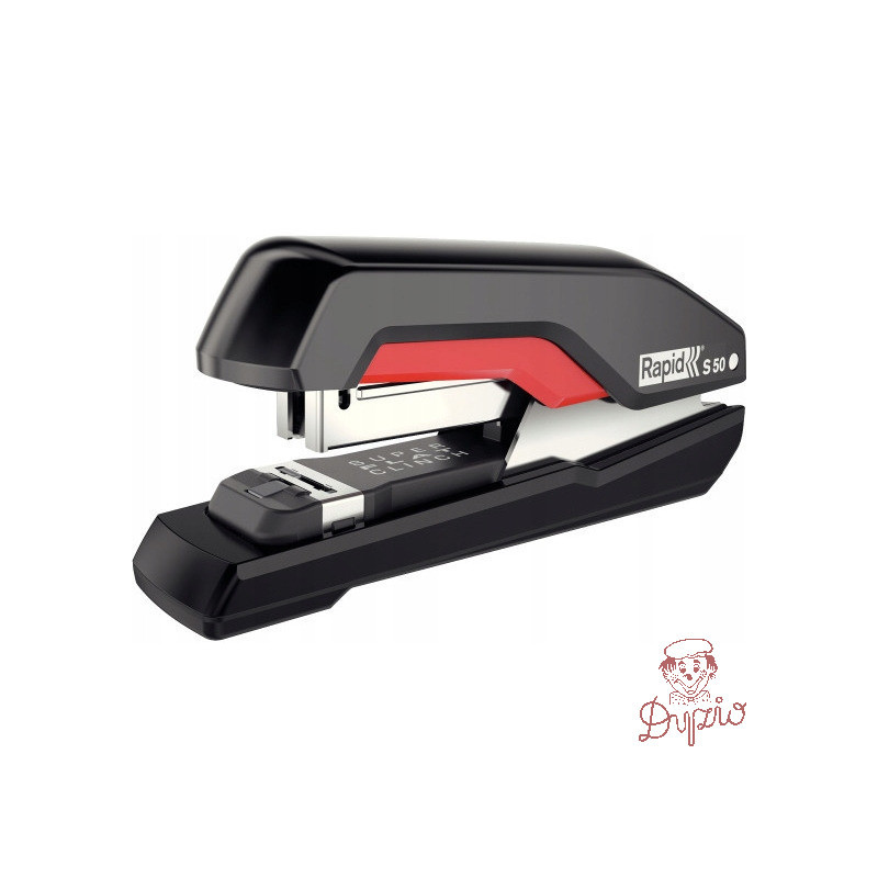 Zszywacz SUPREME S50 czarno-czerwony 50kartek RAPID 5000544