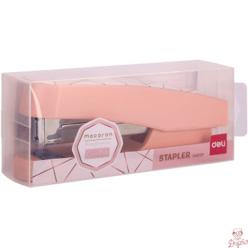 Zszywacz 25 kartek 24/6 26/6 MACARON różowy 0402F PINK DELI