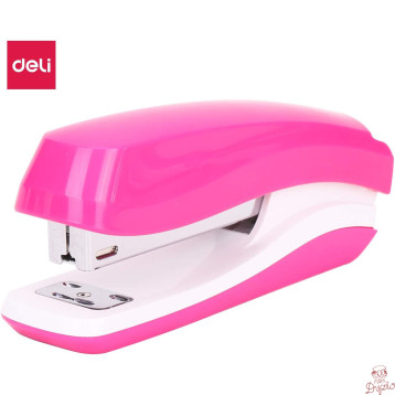 Zszywacz 25 kartek 24/6 26/6 RIO różowy 0350 PINK DELI
