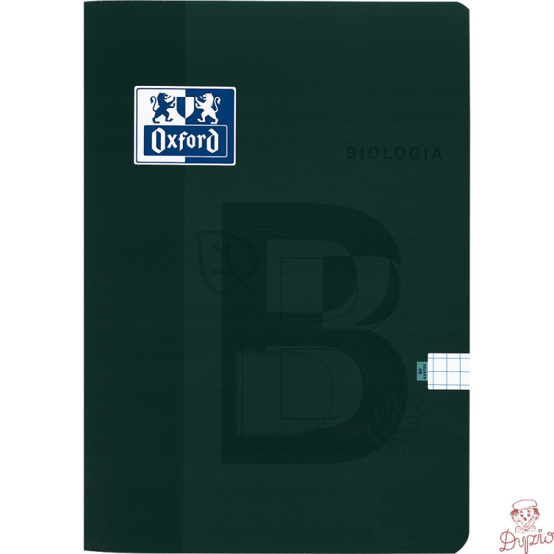 Zeszyt A5 60k kratka 90g BIOLOGIA 400175637 OXFORD