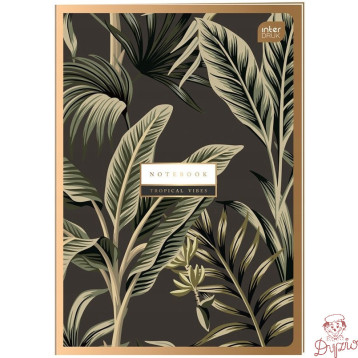 Zeszyt A4 60k kratka 70g METALLIC SATIN GOLD INTERDRUK
