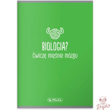 Zeszyt szkolny przedmiotowy A5 60 kartek w kratkę 70g BIOLOGIA 400197997 HERLITZ