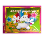 Zeszyt papierów kolorowych A3 10k z połyskiem 00804 KRESKA