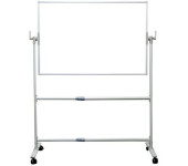 Tablica obrotowo-jezdna 180x120cm dwustronna suchościeralno-magnetyczna biała MTO180120 MEMOBE