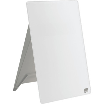 Tabliczka na biurko biała szklana 216 x 297 x 30 mm, pionowa 1905173 Tabliczka na biurko biała szklana 216 x 297 x 30 mm, pionowa 1905173