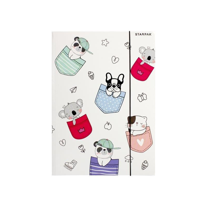 Teczka z gumką A4 STK Minisy 491062 STARPAK