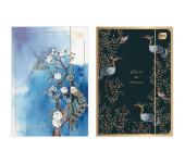 Teczka z gumką A4+ SATIN GOLD BLOSSOM
