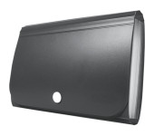 Teczka harmonijkowa PP na zatrzask czarna 178x118x31mm BT613-V TETIS