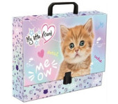 Teczka z rączką XL na prace plastyczne PASTEL KITTY ST.MAJEWSKI