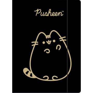 Teczka z gumką na dokumenty A4 300g Pusheen Gold UNIPAP Teczka z gumką na dokumenty A4 300g Pusheen Gold UNIPAP