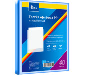 Teczka ofertowa A4 PP 40 koszulek NIEBIESKA BT630-N40 TETIS