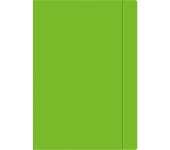 Teczka z gumką A4+ FLUO zielona INTERDRUK