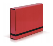 Teczka z gumką BOX CARIBIC czerwona 5cm 341/21 VAUPE