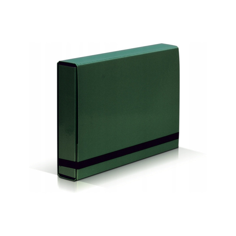Teczka z gumką BOX CARIBIC zielona 5cm 341/06 VAUPE