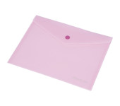 Teczka kopertowa A5 FOKUS przezroczysta różowa 0410-0036-13 Panta Plast
