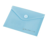 Teczka kopertowa A7 przezroczysta C4531 niebieska 0410-0053-03 Panta Plast