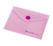 Teczka kopertowa A7 przezroczysta C4531 różowa 0410-0053-13 Panta Plast