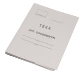 Teczka do akt osobowych A4 350g. bezkwasowa + wkładka ABCDE KIEL-TECH 4-00581/1